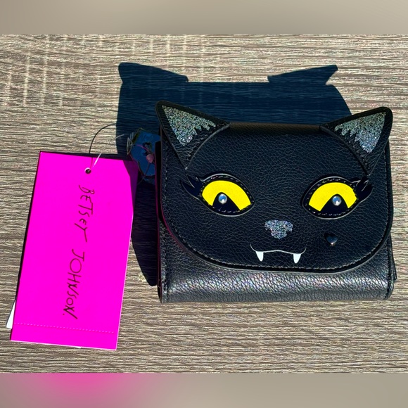 Betsey Johnson Cat Wallet - Picture 1 of 17